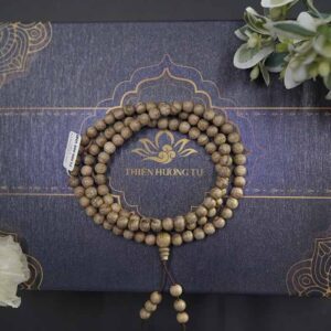 Vòng trầm hương rừng 108 hạt 6 ly (1)